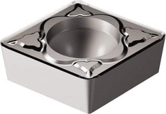 Sandvik Coromant - CCMT32.51 MM Grade 1105 Carbide Turning Insert - TiAlN Finish, 80° Diamond, 3/8" Inscr Circle, 5/32" Thick, 1/64" Corner Radius - Americas Industrial Supply