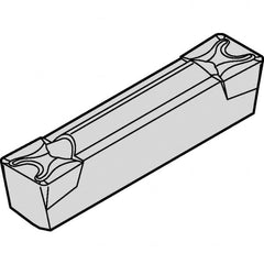 Kennametal - 0505A4G-U GMN Grade KCP10, 5.05mm Cutting Width Carbide Grooving Insert - 4.2mm Max Depth of Cut, Neutral, 0.4mm Corner Radius, TiCN/Al2O3 Finish - Americas Industrial Supply