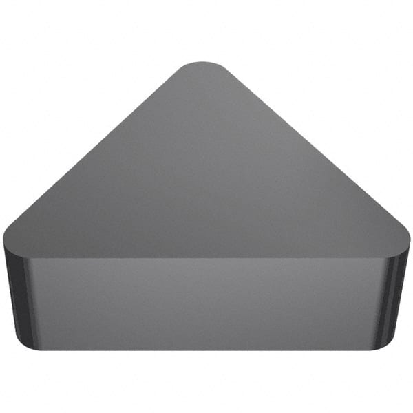 Iscar - TNG333 T Grade IS80 Ceramic Turning Insert - Al2O3/TiN Finish, 60° Triangle, 3/8" Inscr Circle, 3/16" Thick, 3/64" Corner Radius - Americas Industrial Supply