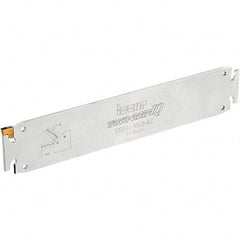Iscar - 2.2047" Blade Height, 10mm Blade Width, 260mm OAL, Neutral Cut, Single End Indexable Cut-Off Blade - TGSU Blade, Tang-GripIQ Series - Americas Industrial Supply