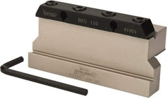 Iscar - Tool Block Style TGTBU, 1.38" Blade Height, 4.331" OAL, 2.2"& OAH, Indexable Cutoff Blade Tool Block - 3/4" Shank Height, 3/4" Shank Width, Series Tang-GripIQ - Americas Industrial Supply