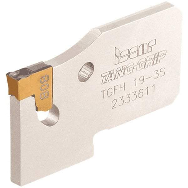 Iscar - 3/4" Blade Height, 1.65mm Blade Width, 32mm OAL, Neutral Cut, Single End Indexable Cut-Off Blade - 12mm Max Depth of Cut, TGFH Blade, Tang-Grip Series - Americas Industrial Supply
