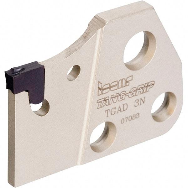 Iscar - 1.4" Groove Width, Right Hand Cut, TGAD Indexable Grooving Blade - 0.126 Seat Size, TAG N-A, TAG N-C/W/M, TAG N-J/JS/JT, TAG N-LF, TAG N-MF, TAG N-UT, TAG R/L-C, TAG R/L-J/JS Insert Style, Series Tang-Grip - Americas Industrial Supply