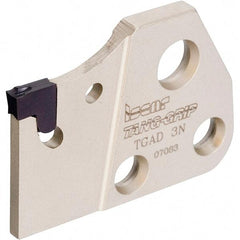 Iscar - 1.4" Groove Width, Right Hand Cut, TGAD Indexable Grooving Blade - 0.126 Seat Size, TAG N-A, TAG N-C/W/M, TAG N-J/JS/JT, TAG N-LF, TAG N-MF, TAG N-UT, TAG R/L-C, TAG R/L-J/JS Insert Style, Series Tang-Grip - Americas Industrial Supply