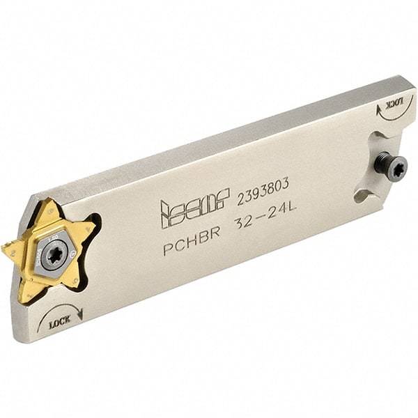 Iscar - 1.0236" Blade Height, 0.3346" Blade Width, 110mm OAL, Left Hand Cut, Double End Indexable Cut-Off Blade - PCHB Blade, PentaCut Series - Americas Industrial Supply