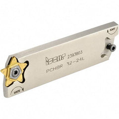 Iscar - 1.26" Blade Height, 0.3346" Blade Width, 110mm OAL, Right Hand Cut, Double End Indexable Cut-Off Blade - PCHB Blade, PentaCut Series - Americas Industrial Supply