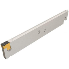 Iscar - 2.2047" Blade Height, 6mm Blade Width, 260mm OAL, Neutral Cut, Single End Indexable Cut-Off Blade - TGSU Blade, Tang-GripIQ Series - Americas Industrial Supply
