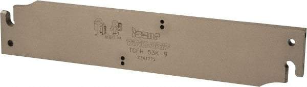Iscar - 2.0709" Blade Height, 0.323" Blade Width, 10.236" OAL, Neutral Cut, Single End Indexable Cut-Off Blade - TGFH Blade, Tang-Grip Series - Americas Industrial Supply