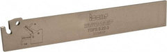 Iscar - 7/8" Blade Height, 0.098" Blade Width, 5-29/32" OAL, Neutral Cut, Single End Indexable Cut-Off Blade - TGFS Blade, Tang-Grip Series - Americas Industrial Supply