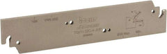 Iscar - 1.26" Blade Height, 0.134" Blade Width, 5-29/32" OAL, Neutral Cut, Single End Indexable Cut-Off Blade - TGFH Blade, Tang-Grip Series - Americas Industrial Supply