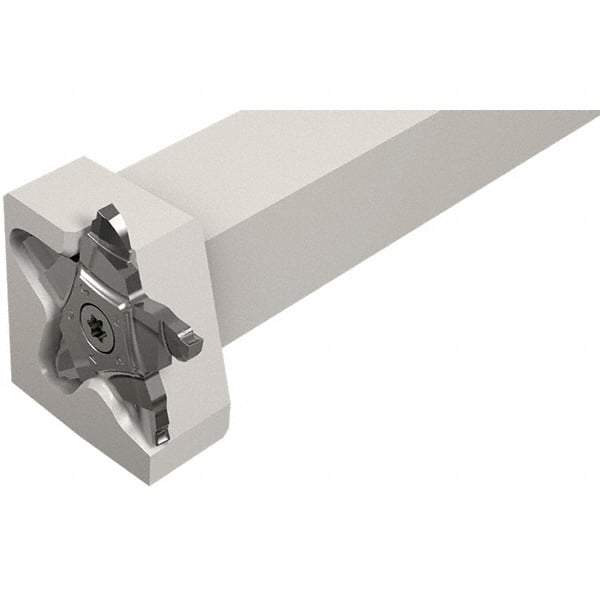 Iscar - External Thread, 0.197" Max Depth of Cut, 2.39mm Min Groove Width, 135mm OAL, Left Hand Indexable Grooving Cutoff Toolholder - 25mm Shank Height x 25mm Shank Width, PENTA 34F Insert Style, PCHPLS Toolholder Style, Series PentaCut - Americas Industrial Supply