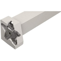 Iscar - External Thread, 0.197" Max Depth of Cut, 2.39mm Min Groove Width, 120mm OAL, Left Hand Indexable Grooving Cutoff Toolholder - 20mm Shank Height x 20mm Shank Width, PENTA 34F Insert Style, PCHPLS Toolholder Style, Series PentaCut - Americas Industrial Supply