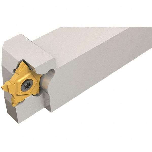 Iscar - External Thread, 0.256" Max Depth of Cut, 0.5mm Min Groove Width, 100mm OAL, Right Hand Indexable Grooving Cutoff Toolholder - 12mm Shank Height x 12mm Shank Width, PENTA 24.. Insert Style, PCH Toolholder Style, Series PentaCut - Americas Industrial Supply