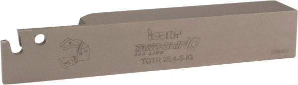 Iscar - External Thread, 1-1/2" Max Depth of Cut, 4.7mm Min Groove Width, 150.11mm OAL, Right Hand Indexable Grooving Cutoff Toolholder - 1" Shank Height x 1" Shank Width, TAG 5 Insert Style, TGT Toolholder Style, Series Tang-Grip - Americas Industrial Supply