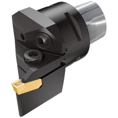 Iscar - GDM.., GI.. Insert, 70mm Head Length, 7mm Min Groove Width, Modular Grooving Cutting Unit Head - Left Hand Cut, System Size C6, Series Cut Grip - Americas Industrial Supply