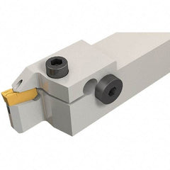 Iscar - GHD, External, Left Hand, 9mm Max Depth of Cut, 2.8 to 4mm Groove Width, Indexable Grooving Tool Holder - GI.., TIP Insert Compatibility, 25mm Shank Height, 25mm Shank Width, 140mm OAL, Through Coolant - Americas Industrial Supply