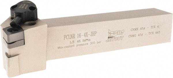 Iscar - PCLN, Right Hand Cut, 1" Shank Height x 1" Shank Width, Negative Rake Indexable Turning Toolholder - 6" OAL, CNMX Insert Compatibility, Series Heliturn - Americas Industrial Supply