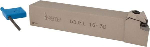 Iscar - DDJN, Left Hand Cut, 93° Lead Angle, 1" Shank Height x 1" Shank Width, Negative Rake Indexable Turning Toolholder - 6" OAL, DN.. Insert Compatibility, Series Isoturn - Americas Industrial Supply