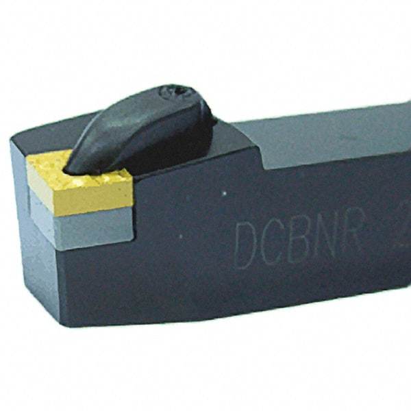 Iscar - DCBN, Left Hand Cut, 75° Lead Angle, 25mm Shank Height x 25mm Shank Width, Negative Rake Indexable Turning Toolholder - 150mm OAL, CN.. Insert Compatibility, Series Isoturn - Americas Industrial Supply