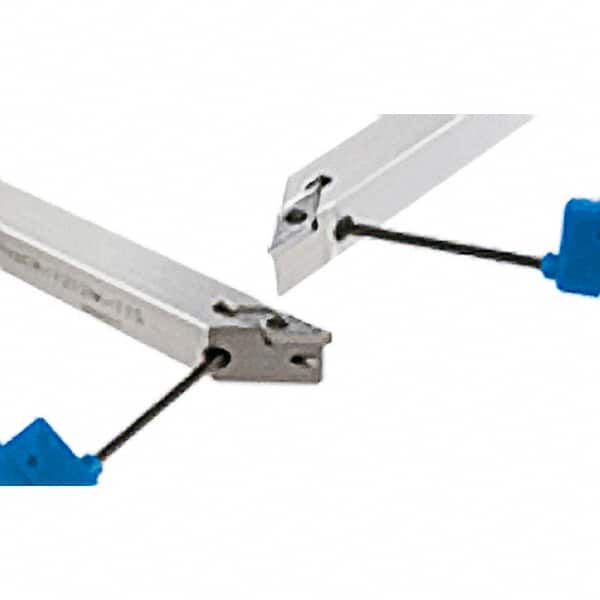 Iscar - PVAC, Right Hand Cut, 3/8" Shank Height x 3/8" Shank Width, Neutral Rake Indexable Turning Toolholder - 5.905" OAL, VC.T Insert Compatibility, Series Isoturn - Americas Industrial Supply