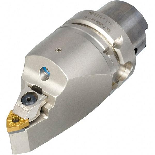 Iscar - Right Hand Cut, Size HSK A63, DN.. Insert Compatiblity, Internal or External Modular Turning & Profiling Cutting Unit Head - 25mm Ctr to Cutting Edge, 110mm Head Length, Through Coolant, Series R-Clamp - Americas Industrial Supply