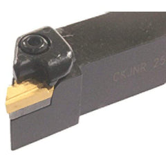Iscar - CKJN, Left Hand Cut, 93° Lead Angle, 25mm Shank Height x 25mm Shank Width, Negative Rake Indexable Turning Toolholder - 150mm OAL, KN.X Insert Compatibility, Series Isoturn - Americas Industrial Supply