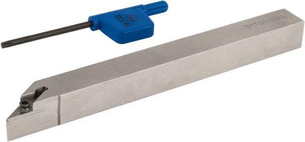 Iscar - SVAC, Right Hand Cut, 91° Lead Angle, 12mm Shank Height x 12mm Shank Width, Neutral Rake Indexable Turning Toolholder - 125mm OAL, VC.T Insert Compatibility, Series Isoturn - Americas Industrial Supply