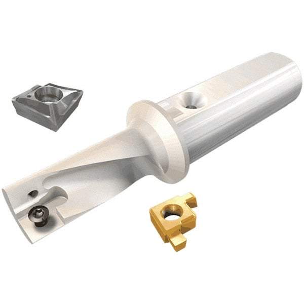 Iscar - 18mm Max Drill Depth, 2.25xD, 8mm Diam, Indexable Insert Drill - 1 Insert, 12mm Shank Diam, Straight Shank - Americas Industrial Supply