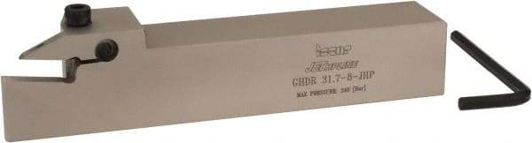 Iscar - GHD, External, Right Hand, 1" Max Depth of Cut, 0.26 to 0.327" Groove Width, Indexable Grooving Tool Holder - GI.., GPV.., TIP.. Insert Compatibility, 1-1/4" Shank Height, 1-1/4" Shank Width, 7" OAL, Through Coolant - Americas Industrial Supply