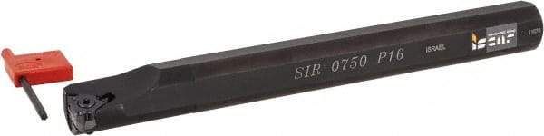 Iscar - Internal Thread, Right Hand Cut, 3/4" Shank Width x 3/4" Shank Height Indexable Threading Toolholder - 7" OAL, 16IRM Insert Compatibility, SI Toolholder, Series SIR - Americas Industrial Supply