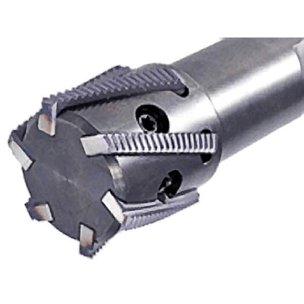 Iscar - 1.26" Cut Diam, 2.36" Max Depth of Cut, 1-1/4" Shank Diam, Internal/External Indexable Thread Mill - Insert Style MTH-BSPT, MTH-F, MTH-ISO, MTH-NPT, MTH-UN, MTH-W, 1.26" Insert Size, 5 Inserts, Toolholder Style MTSRH, 5" OAL - Americas Industrial Supply