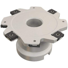 Iscar - Shell Mount A Connection, 0.197" Cutting Width, 14.5mm Depth of Cut, 63mm Cutter Diam, 16mm Hole Diam, 8 Tooth Indexable Slotting Cutter - FDN-LN08 Toolholder, LNET Insert, Right Hand Cutting Direction - Americas Industrial Supply