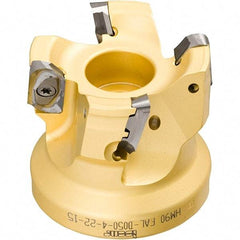 Iscar - Arbor Hole Connection, 0.118" Cutting Width, 14.8mm Depth of Cut, 63mm Cutter Diam, 22mm Hole Diam, 8 Tooth Indexable Slotting Cutter - SDN Toolholder, LNET Insert, Right Hand Cutting Direction - Americas Industrial Supply
