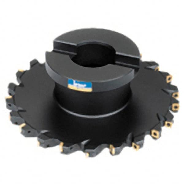 Iscar - Shell Mount E Connection, 0.7874" Cutting Width, 2.4409" Depth of Cut, 200mm Cutter Diam, 1.5748" Hole Diam, 8 Tooth Indexable Slotting Cutter - FDN Toolholder, QD.T Insert - Americas Industrial Supply