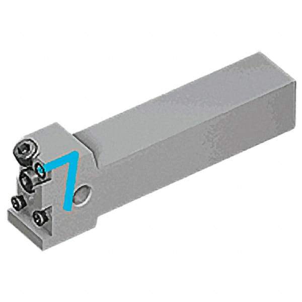 Iscar - MAHP, External, Left Hand, Indexable Grooving Tool Holder - 1-1/4" Shank Height, 1-1/4" Shank Width, 6" OAL, Through Coolant - Americas Industrial Supply