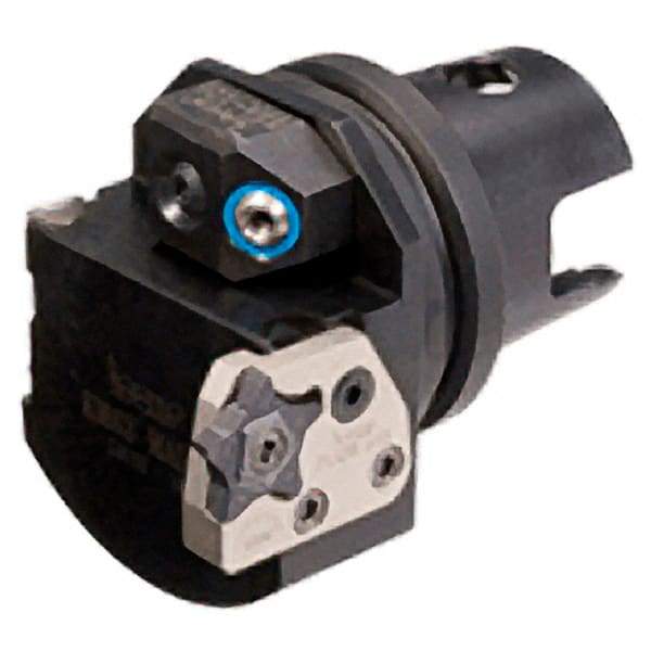 Iscar - 43mm Head Length, Modular Grooving Blade Holder Head - Right Hand Cut, System Size IM40, Through Coolant - Americas Industrial Supply