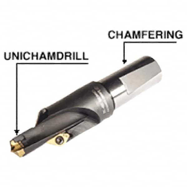 Iscar - Series ChamRing, 0.866" ID, 1.968" Overall Diam, 5.99" OAL Drilling Chamfer Ring - XCGT-DT Insert - Americas Industrial Supply