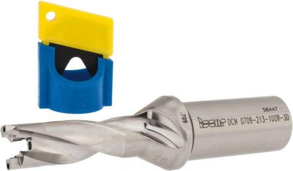 Iscar - 0.709" to 0.744" Diam, 3xD, 2.13" Max Depth, 1" Shank Diam, 5.45" OAL, Replaceable-Tip Drill - FCP, ICK, ICK-2M, ICM, ICN, ICP, iCP-2M Insert, 18 Seat Size, 45390762 Toolholder, Series SumoCham - Americas Industrial Supply