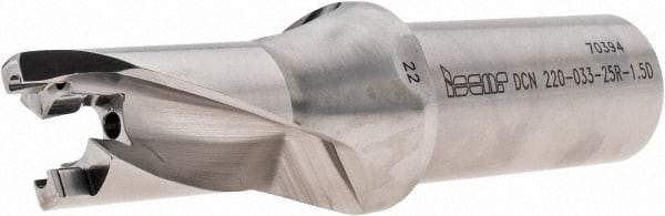 Iscar - 22 to 22.9mm Diam, 1.5xD, 33mm Max Depth, 25mm Shank Diam, 123.8mm OAL, Replaceable Tip Drill - FCP, ICK, ICK-2M, ICM, ICN, ICP, ICP-2M Insert, 22 Seat Size, DCN Toolholder, Series SumoCham - Americas Industrial Supply