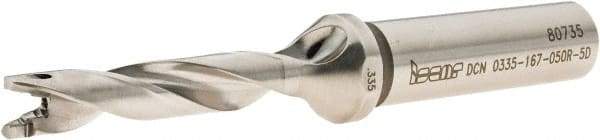 Iscar - 0.335" to 0.35" Diam, 5xD, 1.67" Max Depth, 1/2" Shank Diam, 4.05" OAL, Replaceable-Tip Drill - FCP, ICK, ICK-2M, ICM, ICN, ICP, iCP-2M Insert, 8 Seat Size, 45391273 Toolholder, Series SumoCham - Americas Industrial Supply