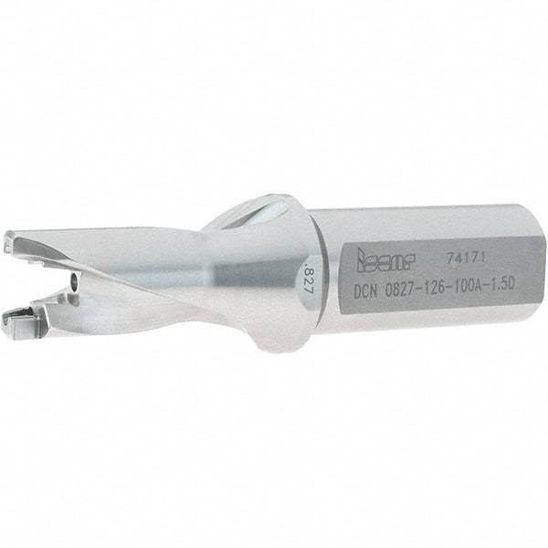 Iscar - 0.827" to 0.862" Diam, 1.5xD, 1.26" Max Depth, 1" Shank Diam, 4-3/4" OAL, Replaceable-Tip Drill - FCP, ICK, ICK-2M, ICM, ICN, ICP, iCP-2M Insert, 21 Seat Size, 45391356 Toolholder, Series SumoCham - Americas Industrial Supply