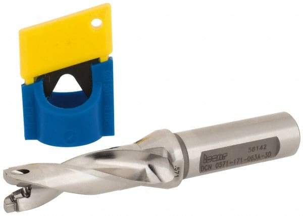 Iscar - 0.571" to 0.587" Diam, 3xD, 1.71" Max Depth, 5/8" Shank Diam, 4.4" OAL, Replaceable-Tip Drill - FCP, ICK, ICK-2M, ICM, ICN, ICP, iCP-2M Insert, 14 Seat Size, 45391729 Toolholder, Series SumoCham - Americas Industrial Supply