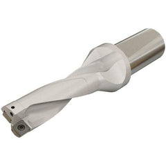 Iscar - 99mm Max Drill Depth, 3xD, 33mm Diam, Indexable Insert Drill - 2 Inserts, 32mm Shank Diam, Whistle Notch Shank - Americas Industrial Supply