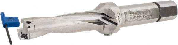 Iscar - 2-3/4" Max Drill Depth, 4xD, 11/16" Diam, Indexable Insert Drill - 2 Inserts, 3/4" Shank Diam, Straight Shank - Americas Industrial Supply