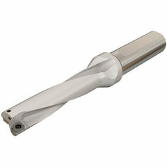 Iscar - 60mm Max Drill Depth, 4xD, 15mm Diam, Indexable Insert Drill - 2 Inserts, 20mm Shank Diam, Whistle Notch Shank - Americas Industrial Supply