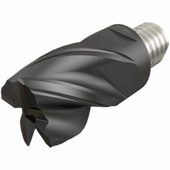 Iscar - MM EC-CF Grade IC908 Carbide End Milling Tip Insert - TiAlN Finish, 4 Flutes, 16mm Cutting Diam, 12mm Depth of Cut, 20.5mm Extension, 0.02" Cnr Rad, 38° Helix - Americas Industrial Supply