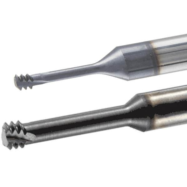 Iscar - M8x1.25 ISO, 0.2362" Cutting Diam, 3 Flute, Solid Carbide Helical Flute Thread Mill - Internal Thread, 20mm LOC, 58mm OAL, 6mm Shank Diam - Americas Industrial Supply