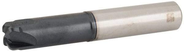 Iscar - 1/2", 4 Flute, Single End, Solid Carbide, 0.083" Corner Radius End Mill - 3" OAL, Right Hand Flute, 0.024" LOC, Right Hand Cut, 1.3" Extended Reach - Americas Industrial Supply