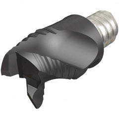 Iscar - MM ERA Grade IC08 Carbide End Milling Tip Insert - Uncoated, 3 Flutes, 25mm Cutting Diam, 19mm Depth of Cut, 37mm Extension, 0.008" Cnr Rad, 45° Helix - Americas Industrial Supply