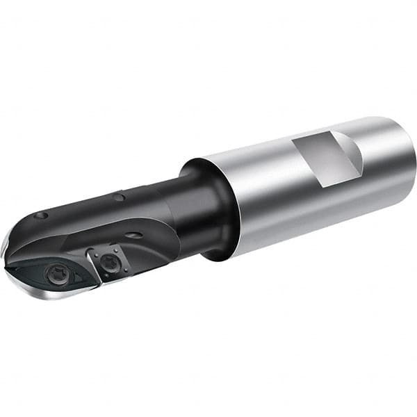 Walter - 20mm Cut Diam, 28mm Max Depth of Cut, 20mm Shank Diam, 110mm OAL, Indexable Ball Nose End Mill - 22,200 Max RPM - Americas Industrial Supply